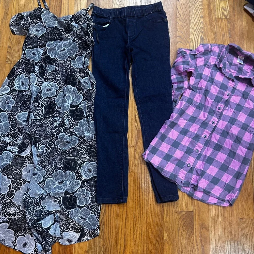 Kid Girls Clothes Levi's DKNY Justice Back To School Lot 21pc Size 10 M Trendy